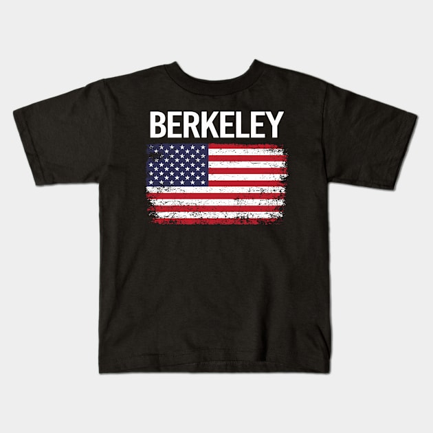 The American Flag Berkeley Kids T-Shirt by flaskoverhand